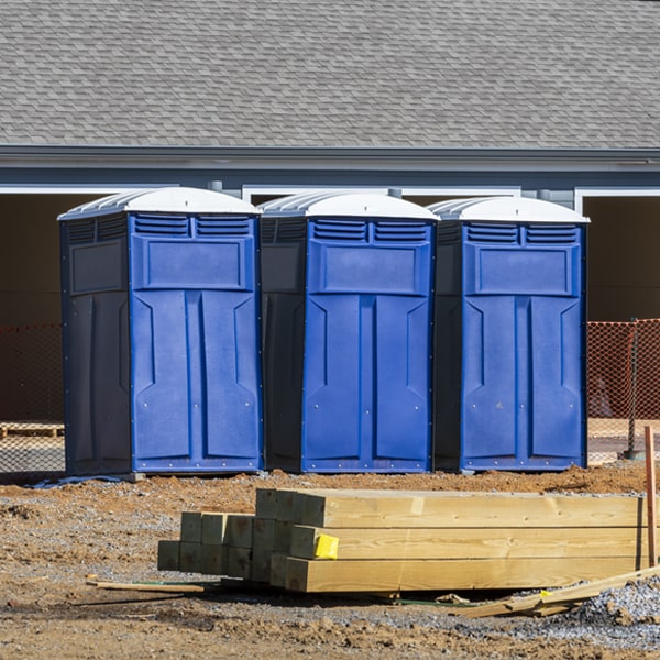 what is the expected delivery and pickup timeframe for the portable restrooms in Glorieta NM